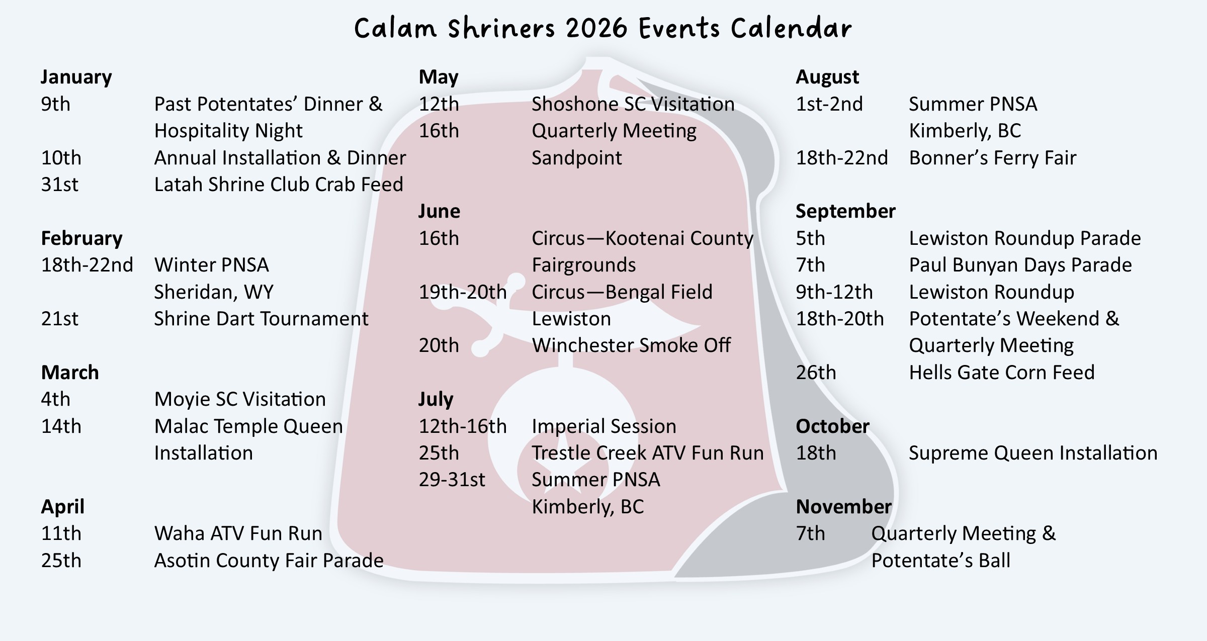 UPDATED FEB 17 -- 2026 calendar - horizontal for website